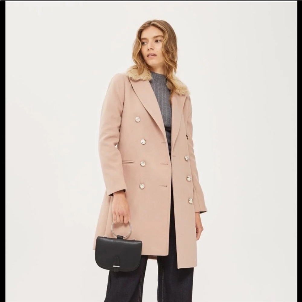 top shop pink jacket
